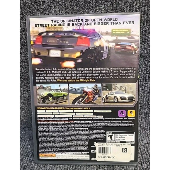 Midnight Club: Los Angeles  Complete Edition microsoft Xbox 360 with manual - Picture 2 of 4